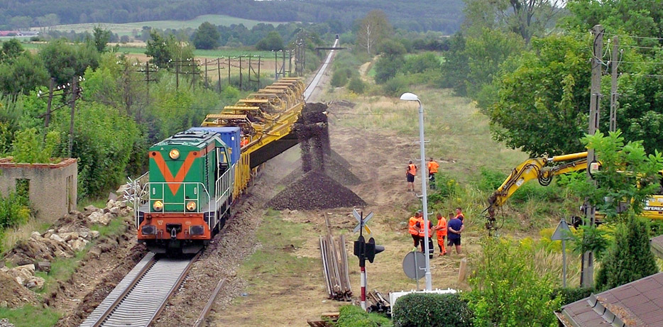 Remont torów w okolicy Dzierżoniowa