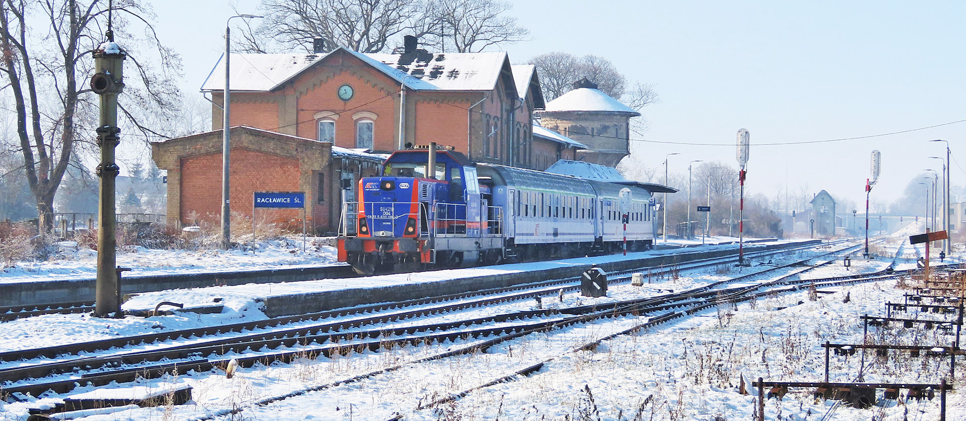 Nowa strona, pociąg TLK Kormoran Racławice Śl.