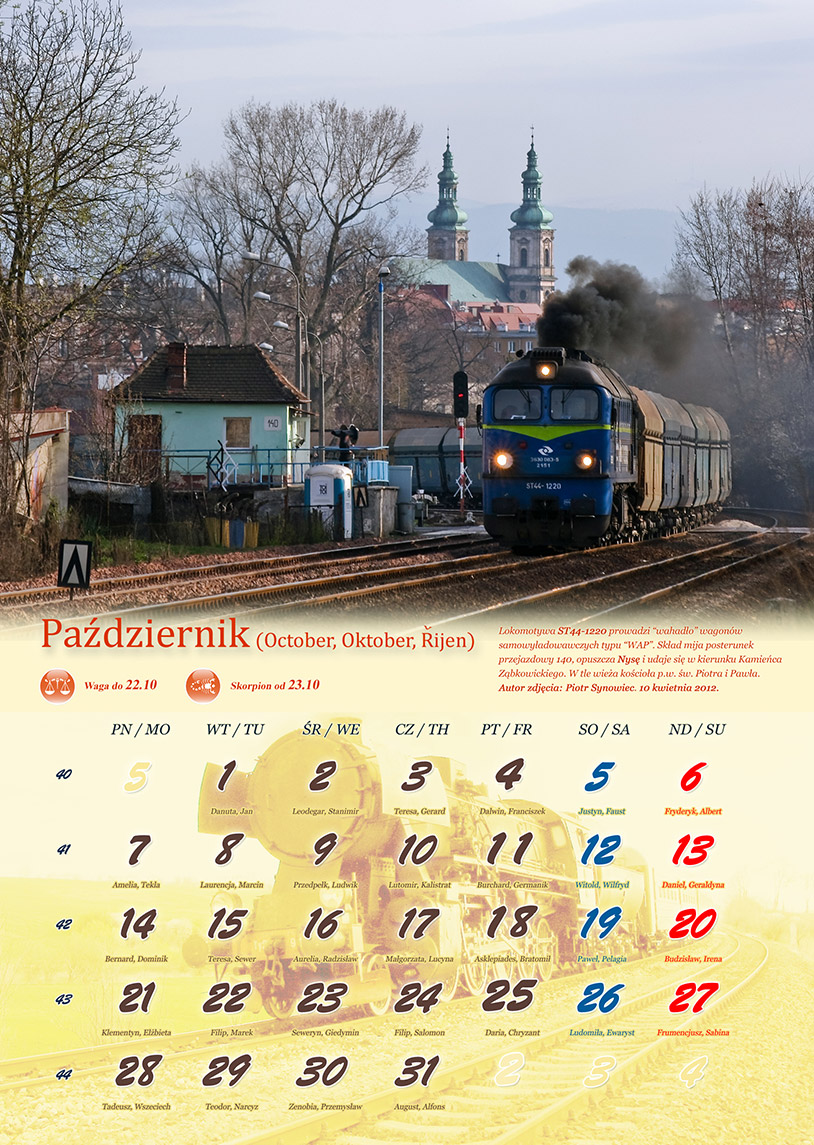 Zdjęcie kalendarza / strony