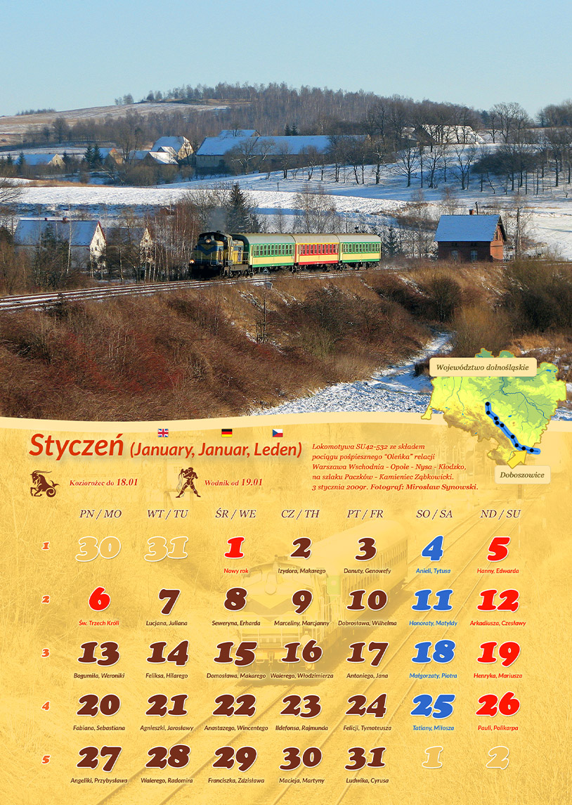 Zdjęcie kalendarza / strony