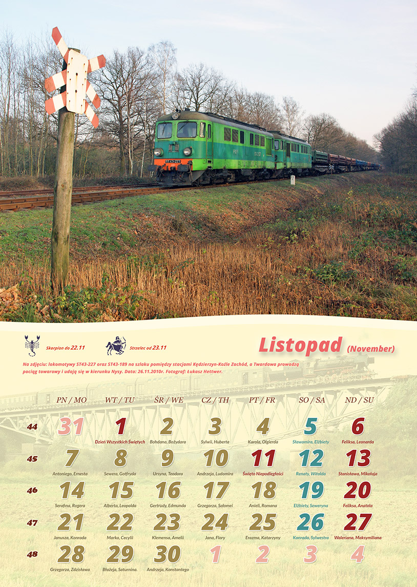 Zdjęcie kalendarza / strony