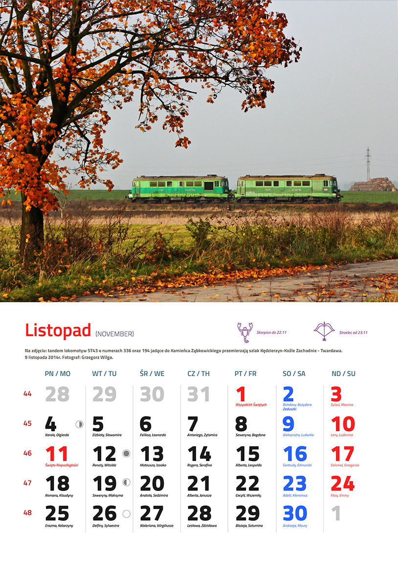 Zdjęcie kalendarza / strony