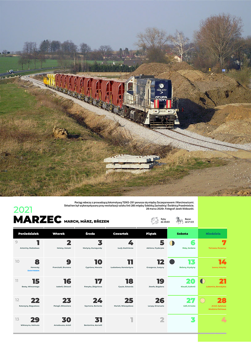 Zdjęcie kalendarza / strony