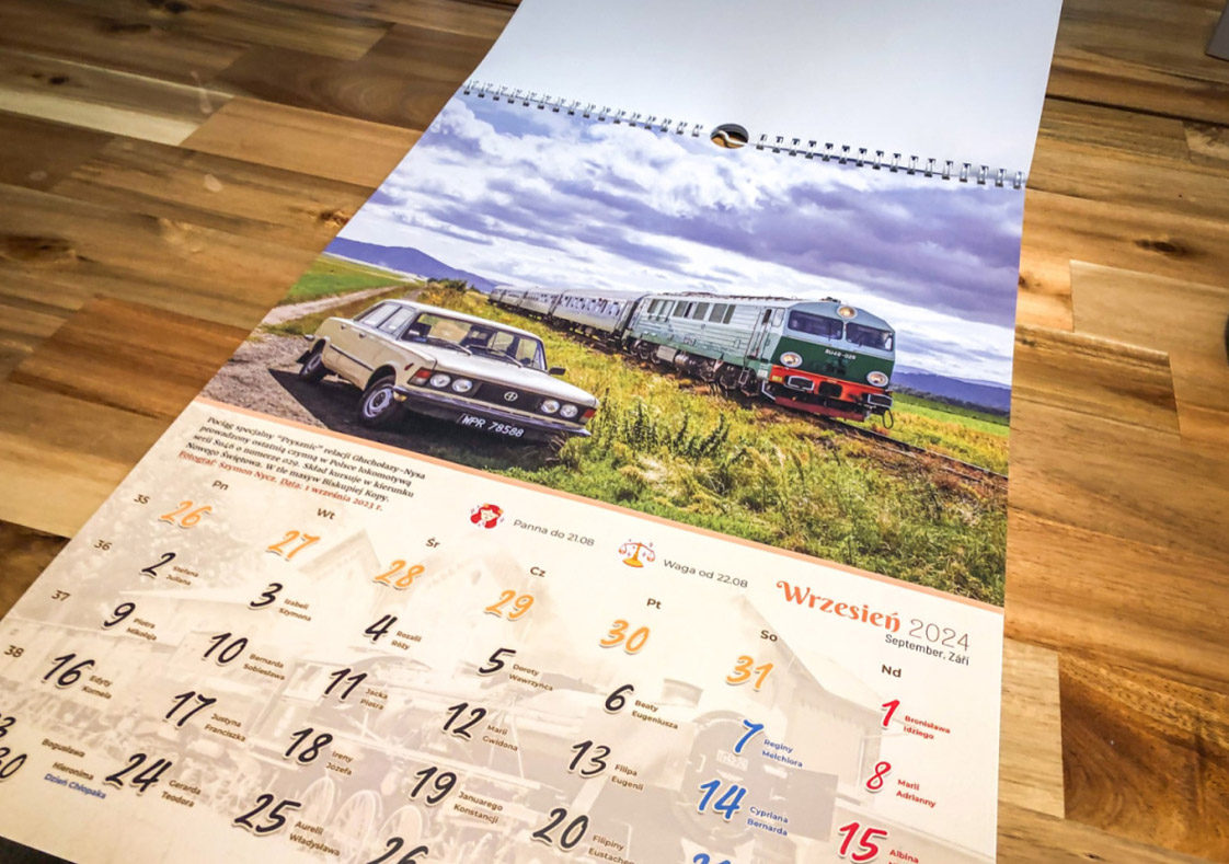 Druk zawsze na wysokiej jakości papierze kredowym